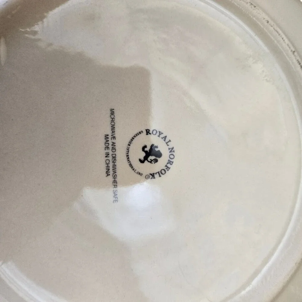 Royal Norfolk Blue Dinner‎ Plate Charger Decorative Kitchen Plate 10